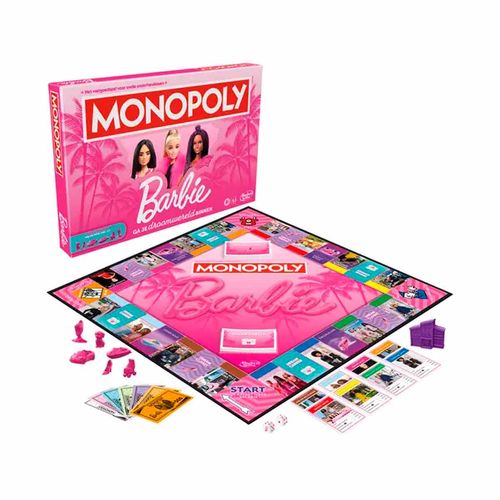 Juego De Mesa Monopoly Barbie Hasbro Multicolor G0038