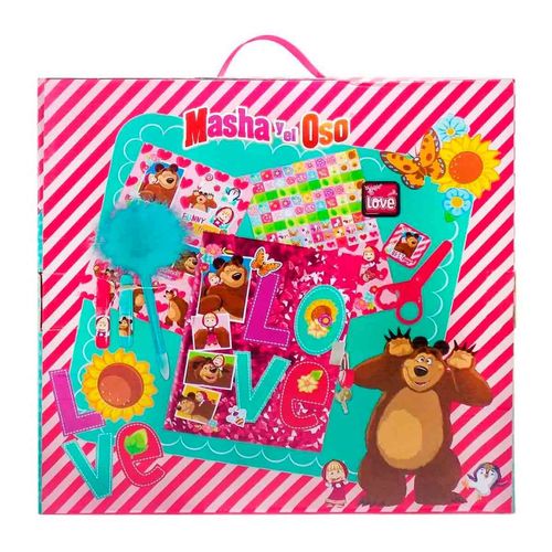 Diario secreto para niña Masha Y El Oso multicolor 2043