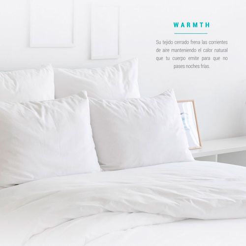 Sábanas Sognare softy touch queen size blanco