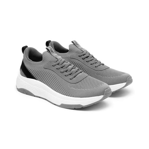 Tenis Choclo Para Caballero Flexi Gris 418901