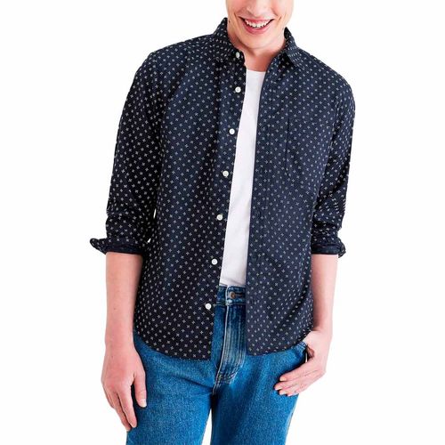 Camisa Casual Para Caballero Dockers Azul A4253-0021