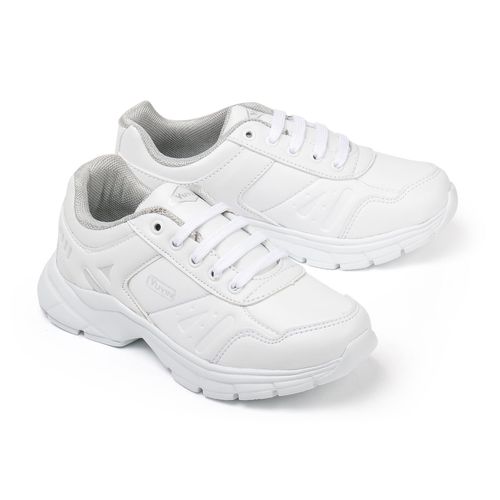 Tenis escolar para niño Yuyin blanco 29371