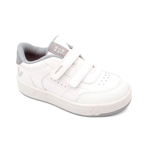 Tenis escolar para niño Vavito blanco 332559
