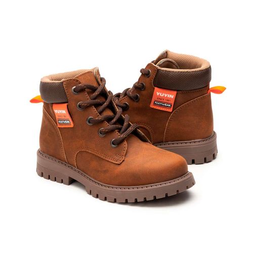 Bota Casual Para Niño Yuyin Cajeta 24570