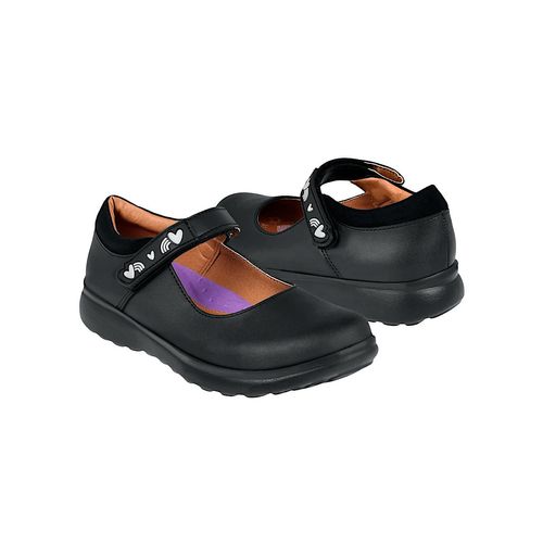 Zapato Escolar Para Niña Vavito Negro 760004