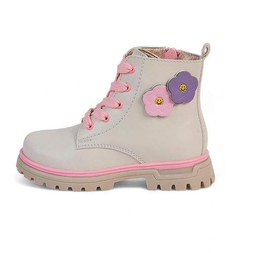 Bota casual para niña Yuyin beige 24501