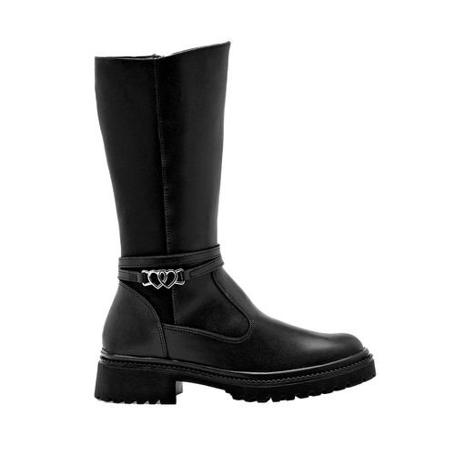 Bota Casual Para Niña Yuyin Negro 24520