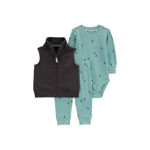 Conjunto De 3 Piezas Para Bebé Carters Azul 1R540810