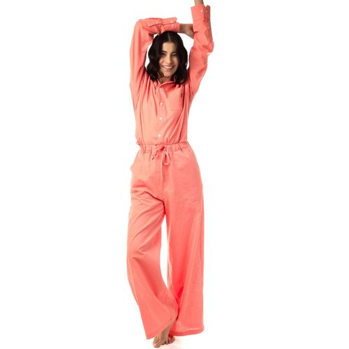 Pantalón casual para dama Tucane rosa set linen pants