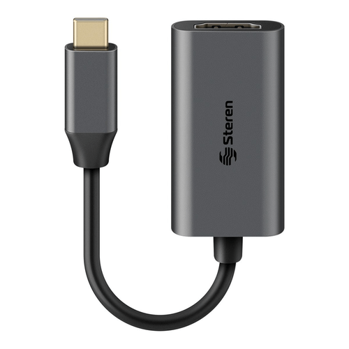 Adaptador usb c a hdmi 4k 60 hz Steren gris usb-4724