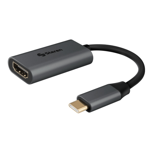 Adaptador usb c a hdmi 4k 60 hz Steren gris usb-4724