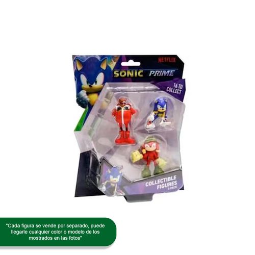 Figura de acción personajes Sonic 3 piezas Ruz multicolor 177967