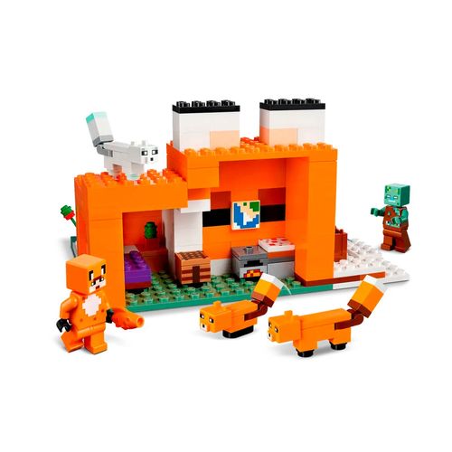 Set de el refugio zorro armable Lego multicolor 21178
