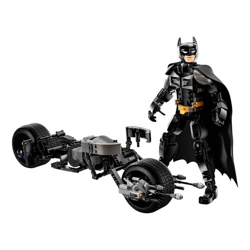 Figura De Batman Y Batmoto Armable Lego Multicolor 76273
