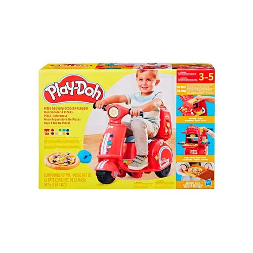 Playset De Scooter Para Repartir Pizza Play Doh Multicolor F8803