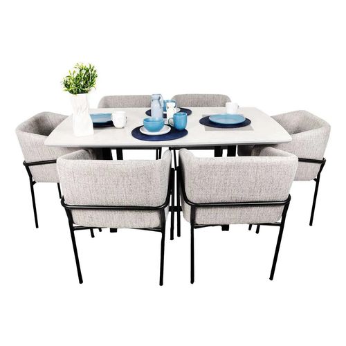 Antecomedor 6/s Dolce Casa Gris Zeus