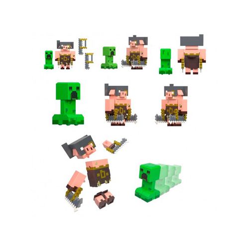 Set De Figura Nerviosa Minecraft Multicolor GYR98