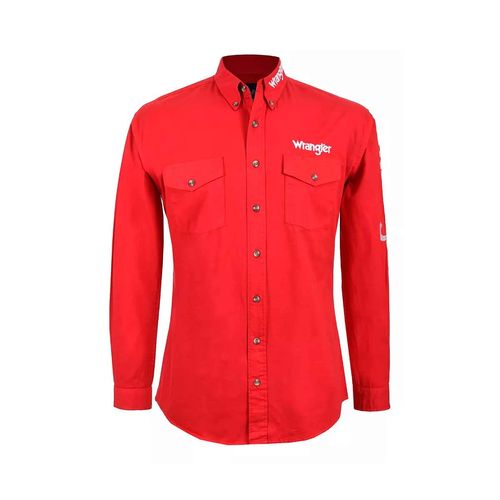 Camisa Casual Para Caballero Wrangler Rojo 112347666