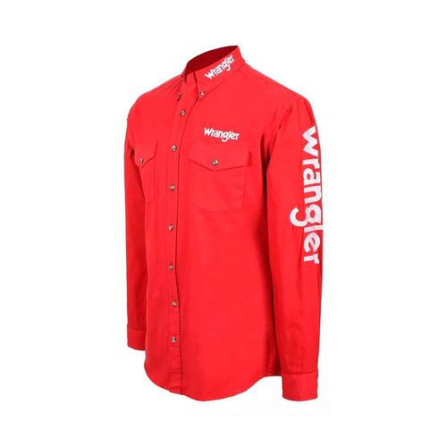 Camisa Casual Para Caballero Wrangler Rojo 112347666