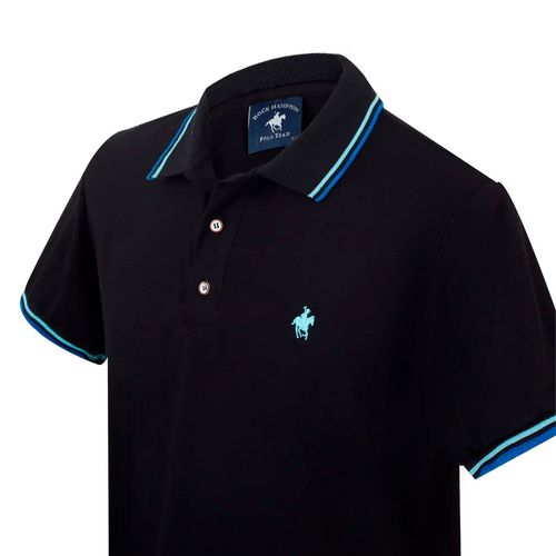 Playera Polo Para Caballero Rock Hampton Negro PBD90070