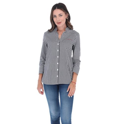 Blusa Camisera Para Dama Porto Blanco Multicolor D-2264