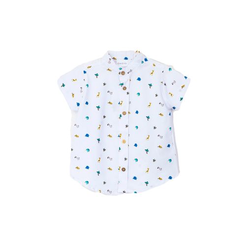 Camisa Casual Para Niño Choys Blanco 11011