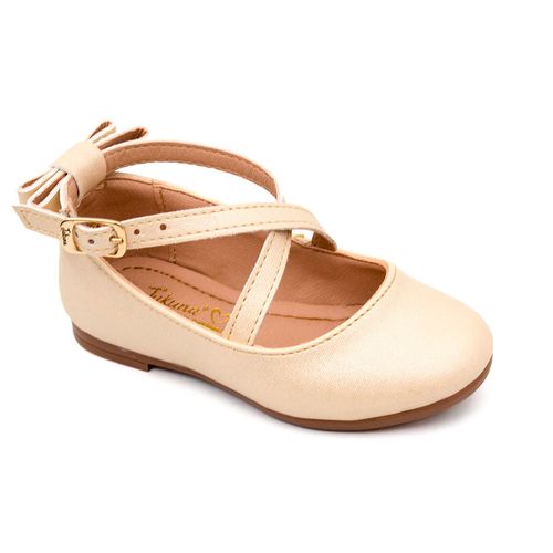 Zapato Casual Para Niña Jakuna Dorado 24695