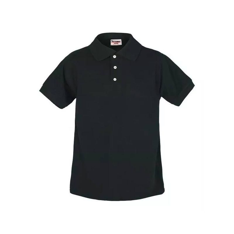 Playera Tipo Polo Para Nino Optima Negro 32412 La Marina