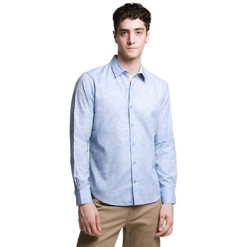 Camisa Causal Para Caballero Lob Azul CCCN1390