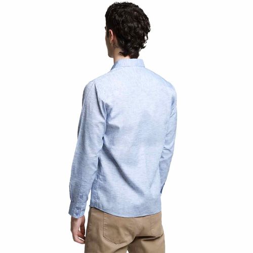 Camisa Causal Para Caballero Lob Azul CCCN1390