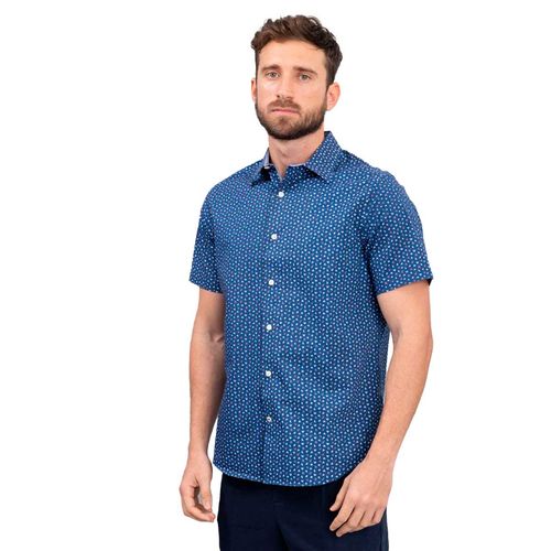 Camisa Casual Para Caballero Nautica Azul W38111-4ES