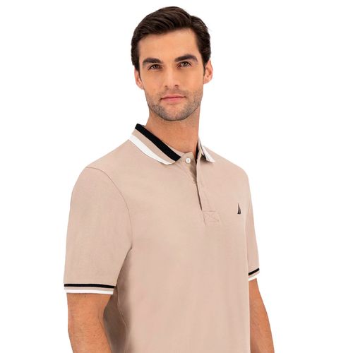 Playera Polo Para Caballero Nautica Café N1L02057-225