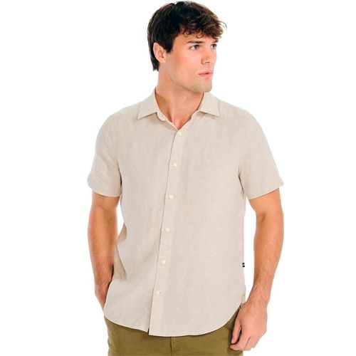 Camisa Casual Para Caballero Nautica Café W38118-1WF