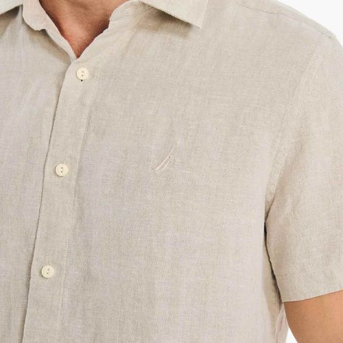 Camisa Casual Para Caballero Nautica Café W38118-1WF