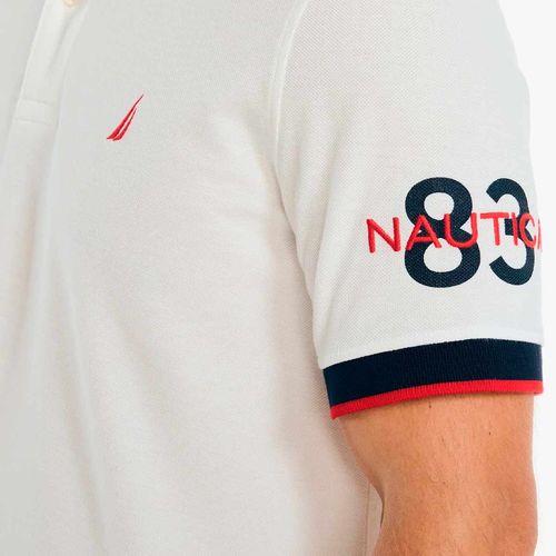 Playera Polo Para Caballero Nautica Blanco KR3800-1SW