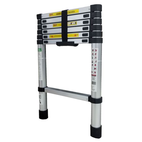 Escalera telescópica peldaños 2mts 7 escalones  706615