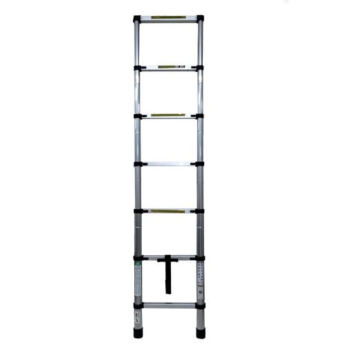 Escalera telescópica peldaños 2mts 7 escalones  706615