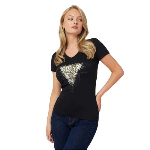 Playera Para Dama Guess Negro W4BI18J1314