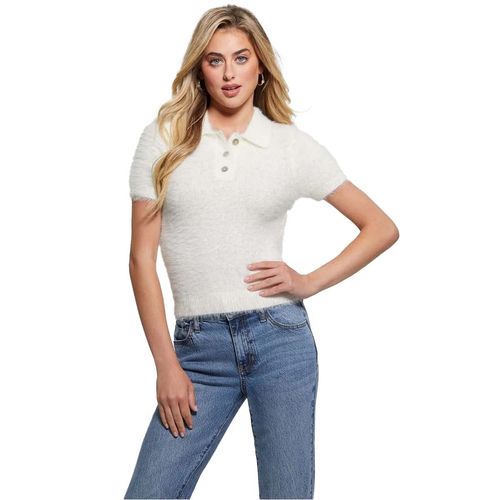 Playera Tipo Polo Para Dama Guess Blanco W4BR0HZ3BH0