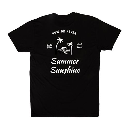 Playera Para Caballero Now Or Never Negro SUMMER SUNSHINE