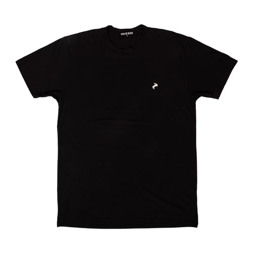 Playera Now Or Never negro para caballero SPACE RABBIT