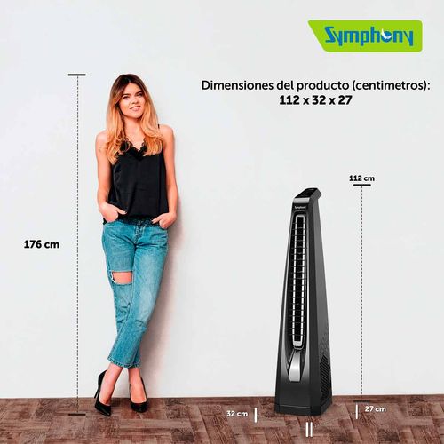 Ventilador De Torre Symphony Negro SURROUND B