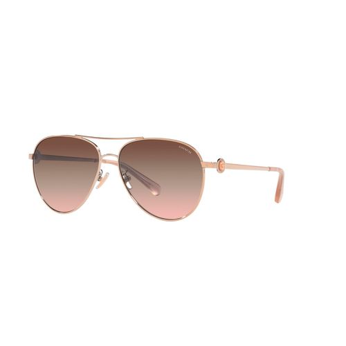 Lentes De Sol Para Dama Coach Pilot Shiny Rose Gold HC71289331U858