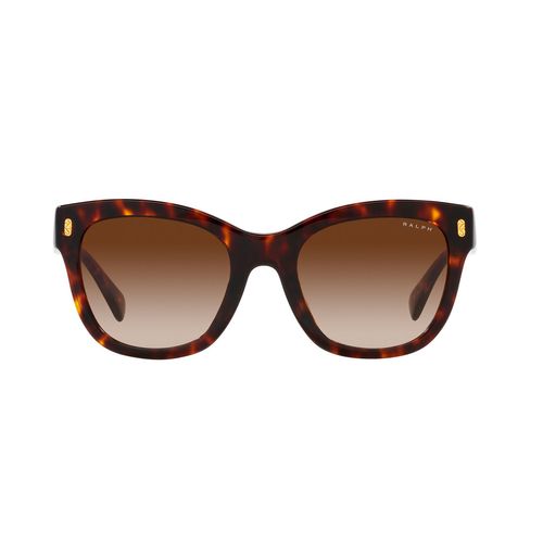 Lentes De Sol Para Dama Ralph Oval Shiny Dark Havana 0RA5301U