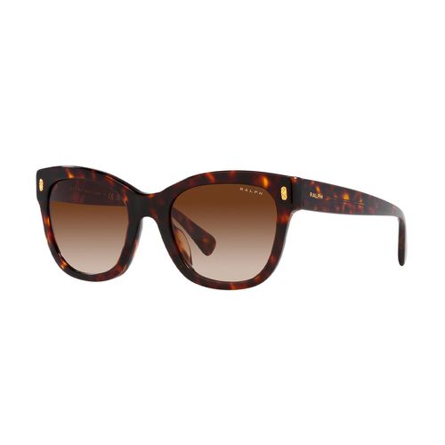 Lentes De Sol Para Dama Ralph Oval Shiny Dark Havana 0RA5301U