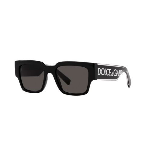 Lentes De Sol Para Caballero Dolce & Gabbana Square Crystal/Black DG6184