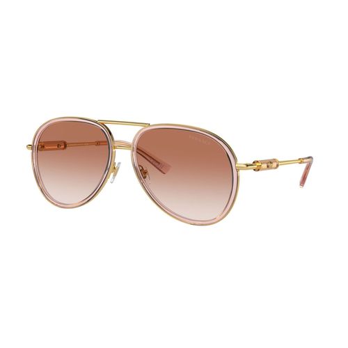 Lentes De Sol Unisex Versace Pilot Brown Transparent VE2260