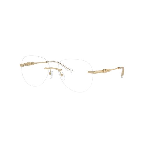Lentes oftálmicos para dama Michael Kors round light gold shiny 0mk3077 56