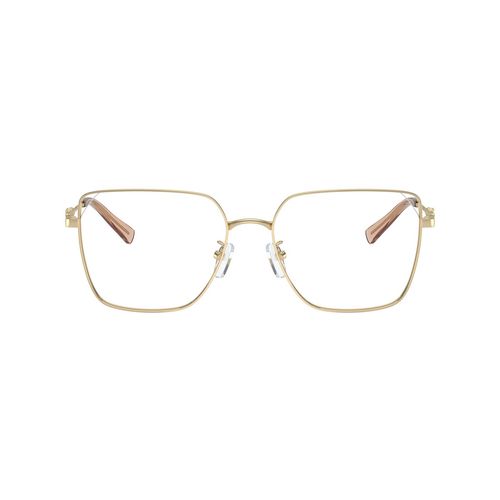 Armazón De Lentes Para Dama Michael Kors Rectangle Light Gold Shiny 0MK3083D 56