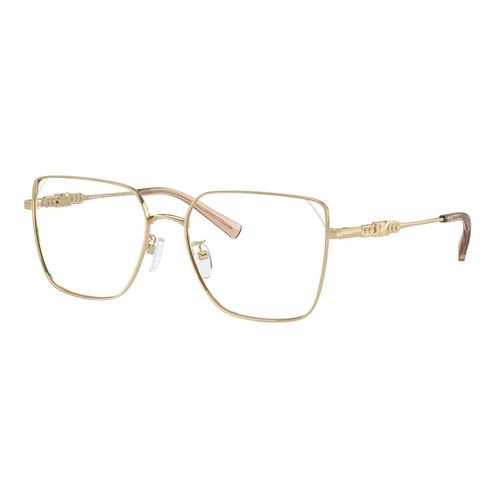 Armazón De Lentes Para Dama Michael Kors Rectangle Light Gold Shiny 0MK3083D 56